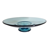 André Delatte, Nancy - Centerpiece on blue glass stand, diameter - 32 cm.