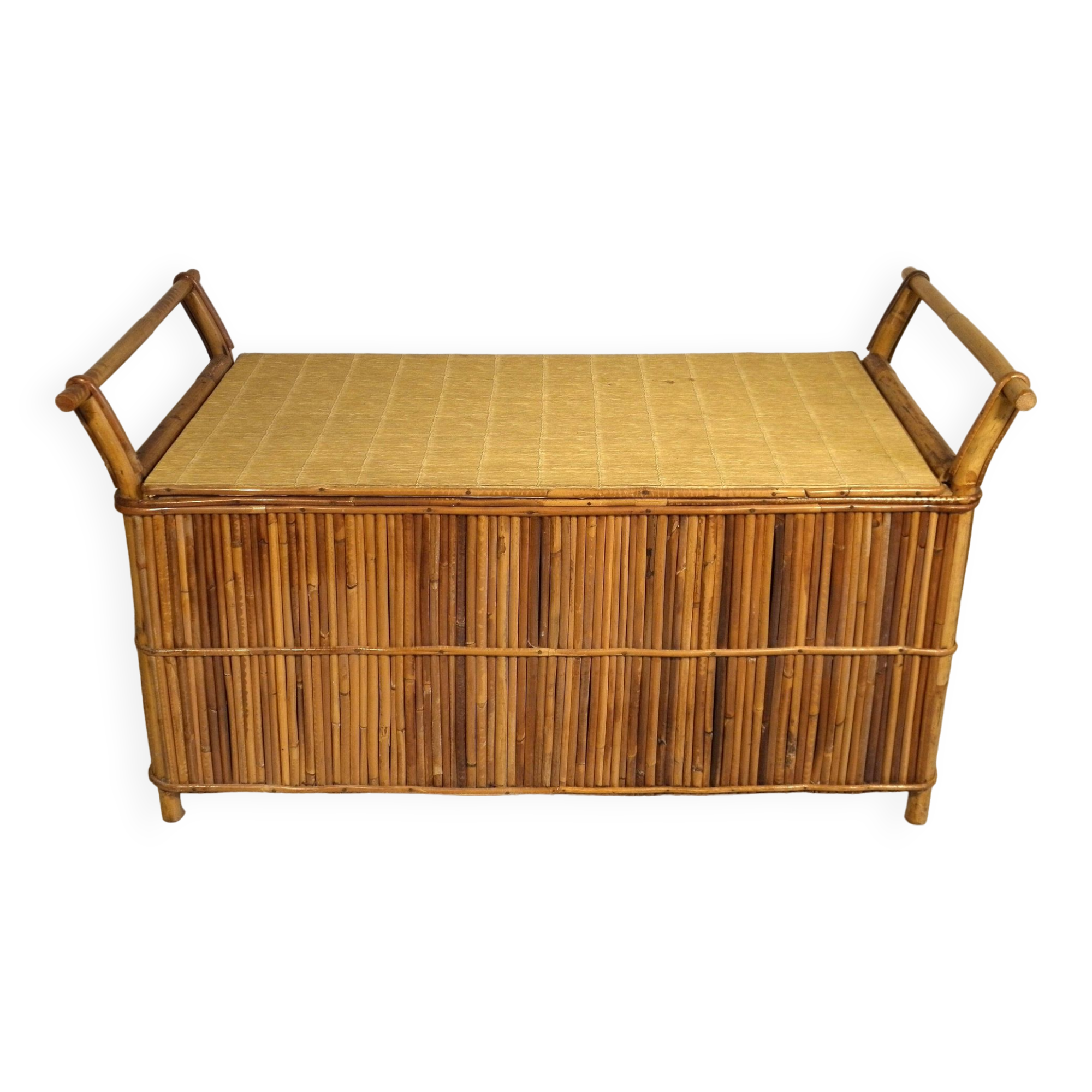 1960s rattan toy box