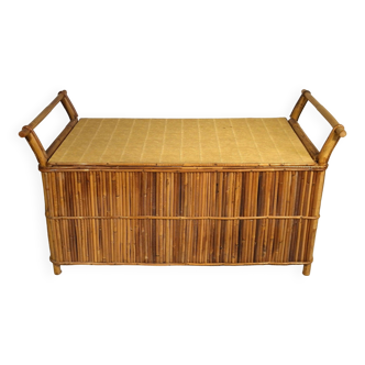 1960s rattan toy box