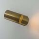 Vintage adjustable wall light, solid perforated brass, France 1960