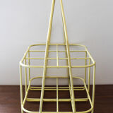 Yellow metal bottle holder