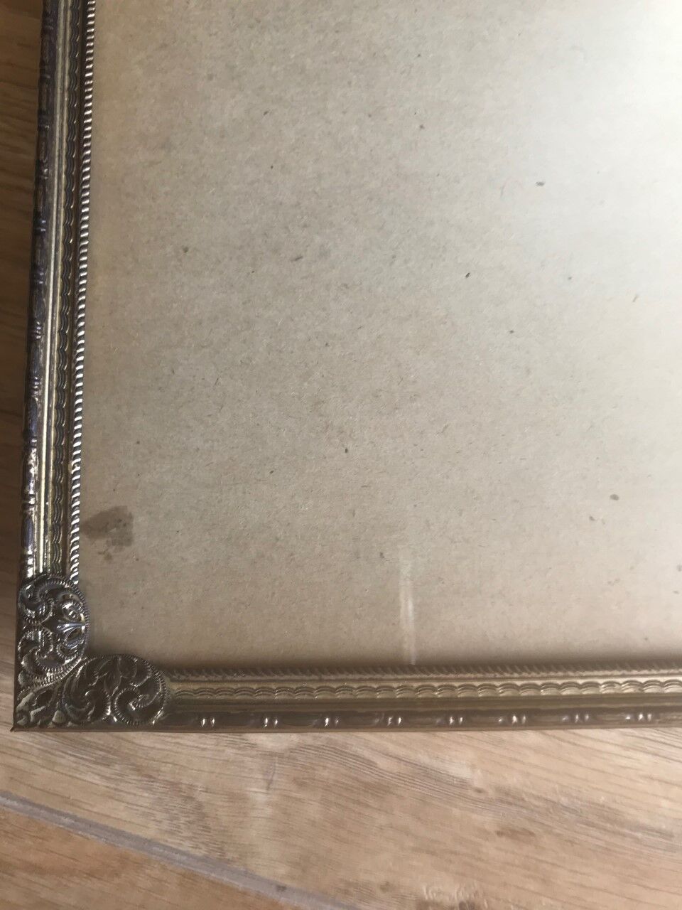 Old brass frame