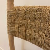 Bohemian chair wood and rope