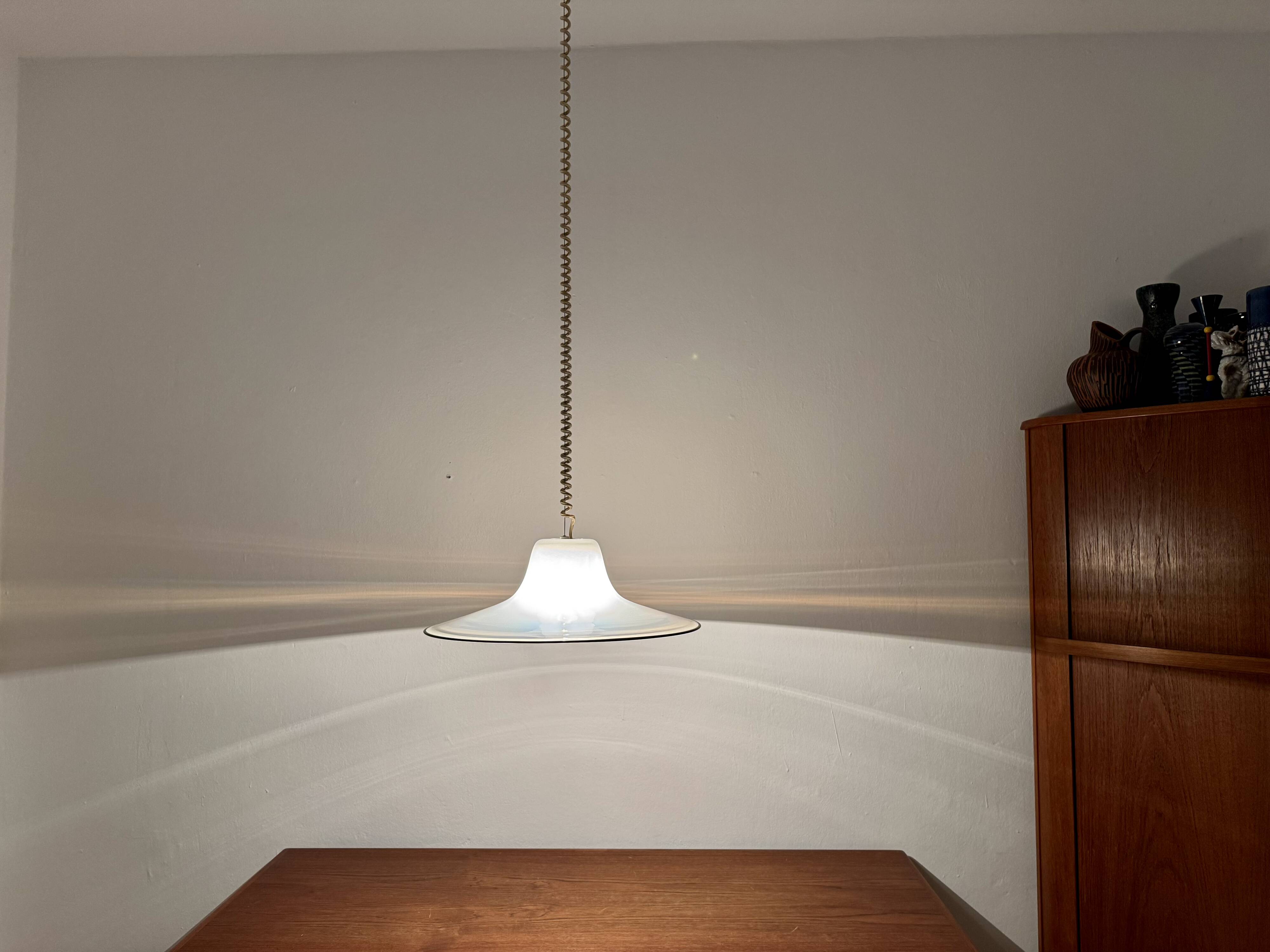 Lampe à Suspension en Verre de Murano par Giusto Toso pour Leucos