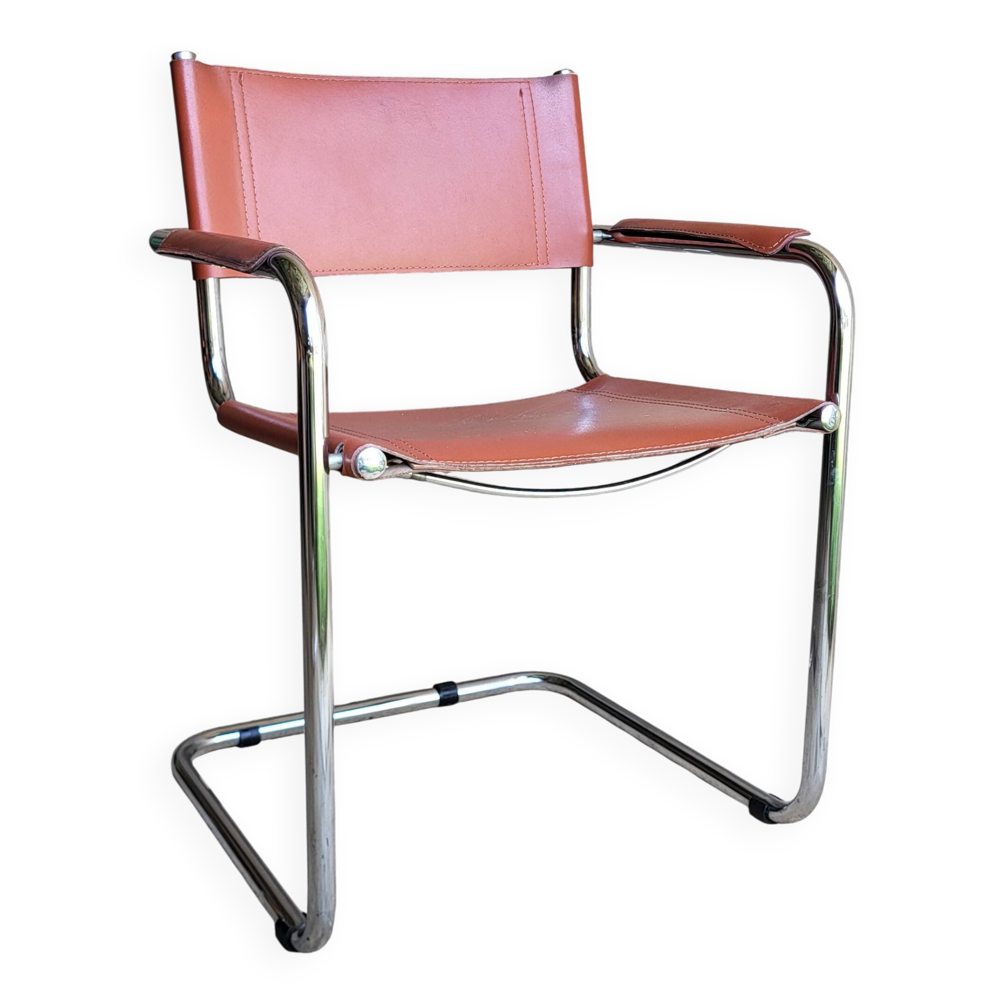 Leather Cantilever Chair