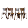 Lot de 6 chaises fischel n°239 -1/2, ca 1915, bistrot