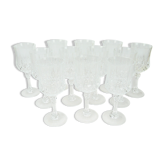 Set of 12 crystal glasses of Arques Longchamps