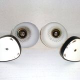 Pair of 1950s Design Bedside Table Lamps Art Nouveau, Stilnovo, Rockabilly