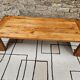 Vintage solid wood mortise and tenon coffee table