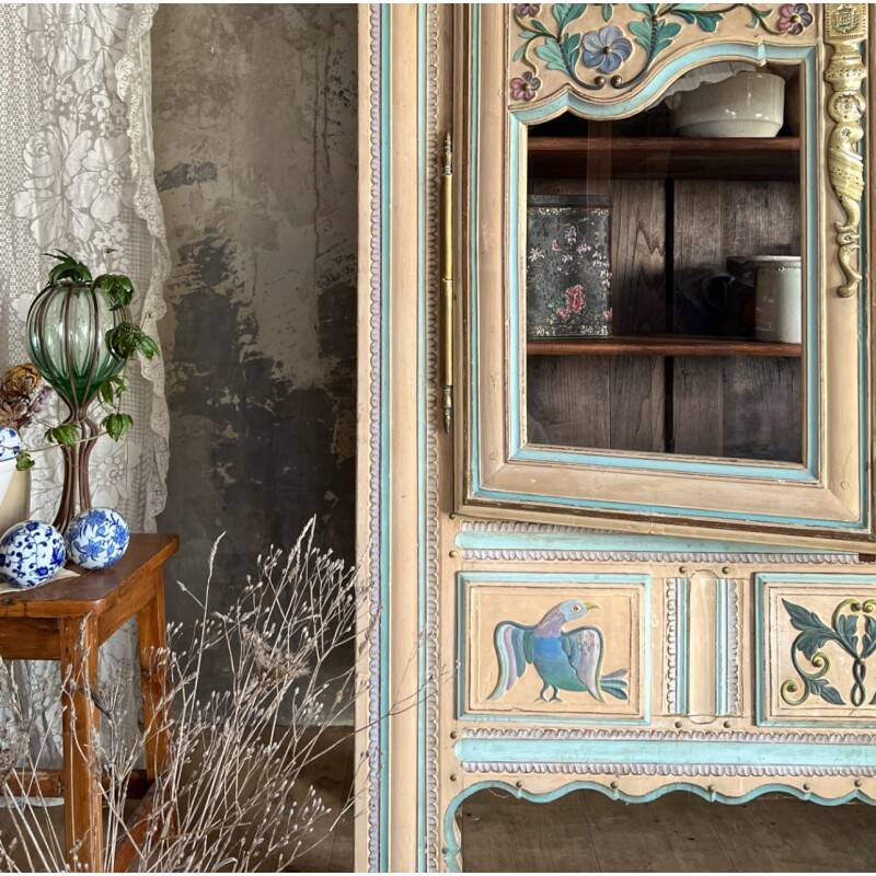 Painted antique wardrobe