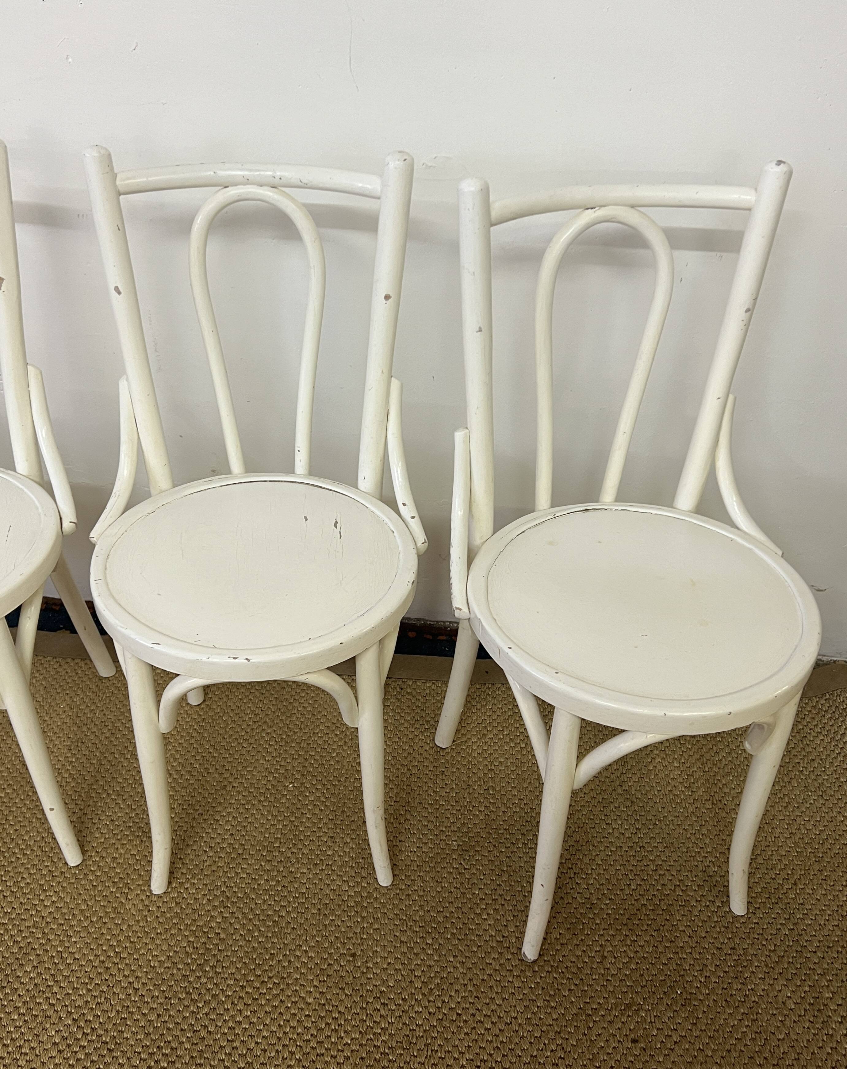 Set of 4 vintage bistro chairs