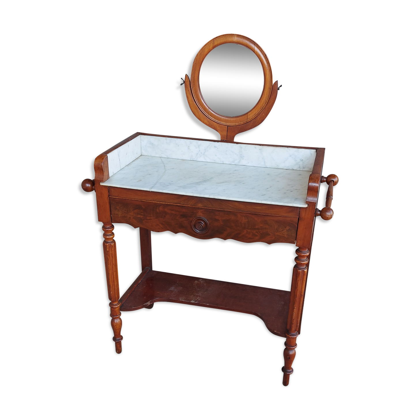 Antique hairdresser, Louis Philippe style with mirror