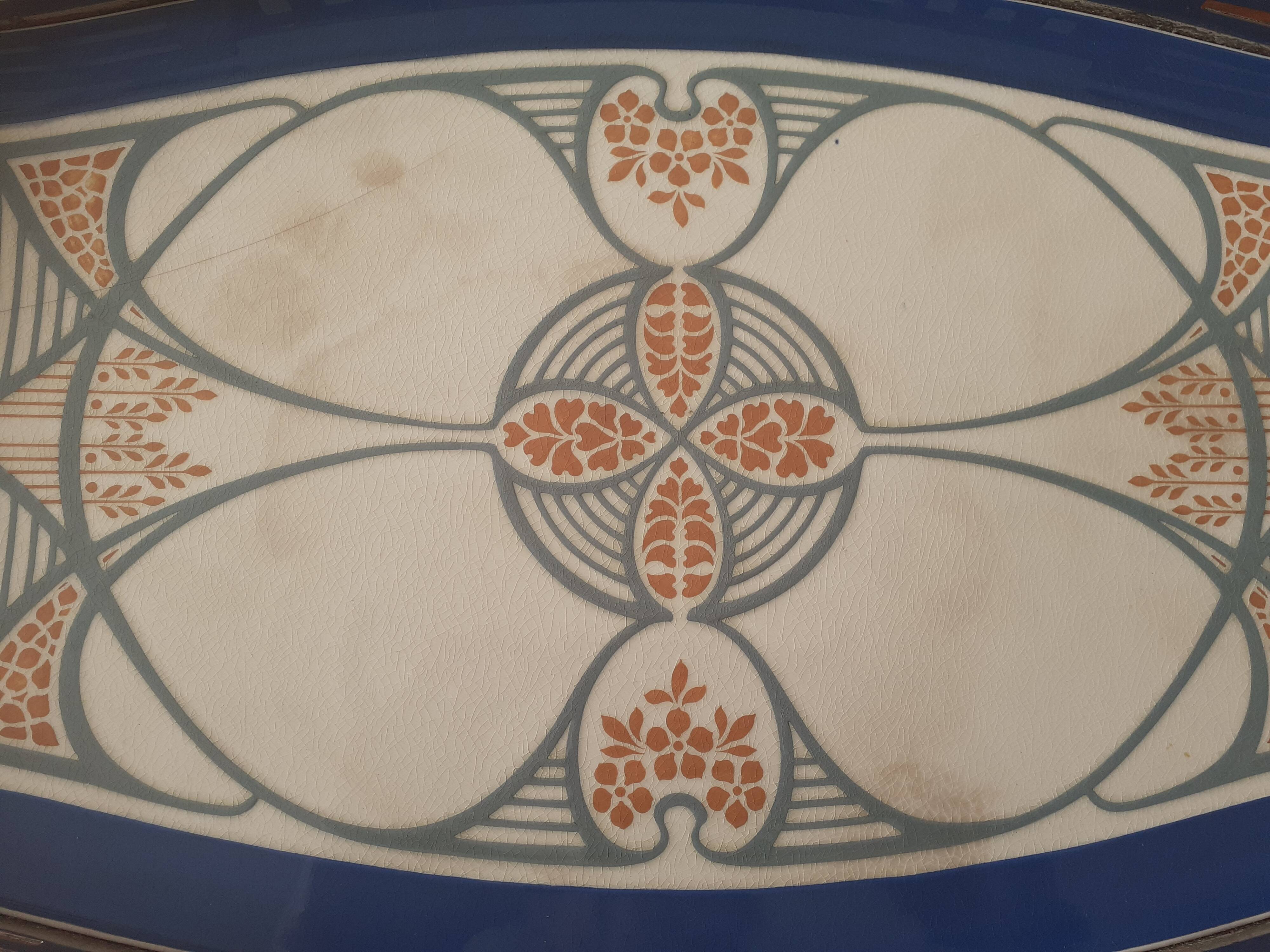 Plateau Villeroy and Boch Dresden Art Nouveau