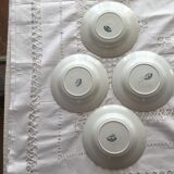 Set of 4 plates of the faience factory of gien