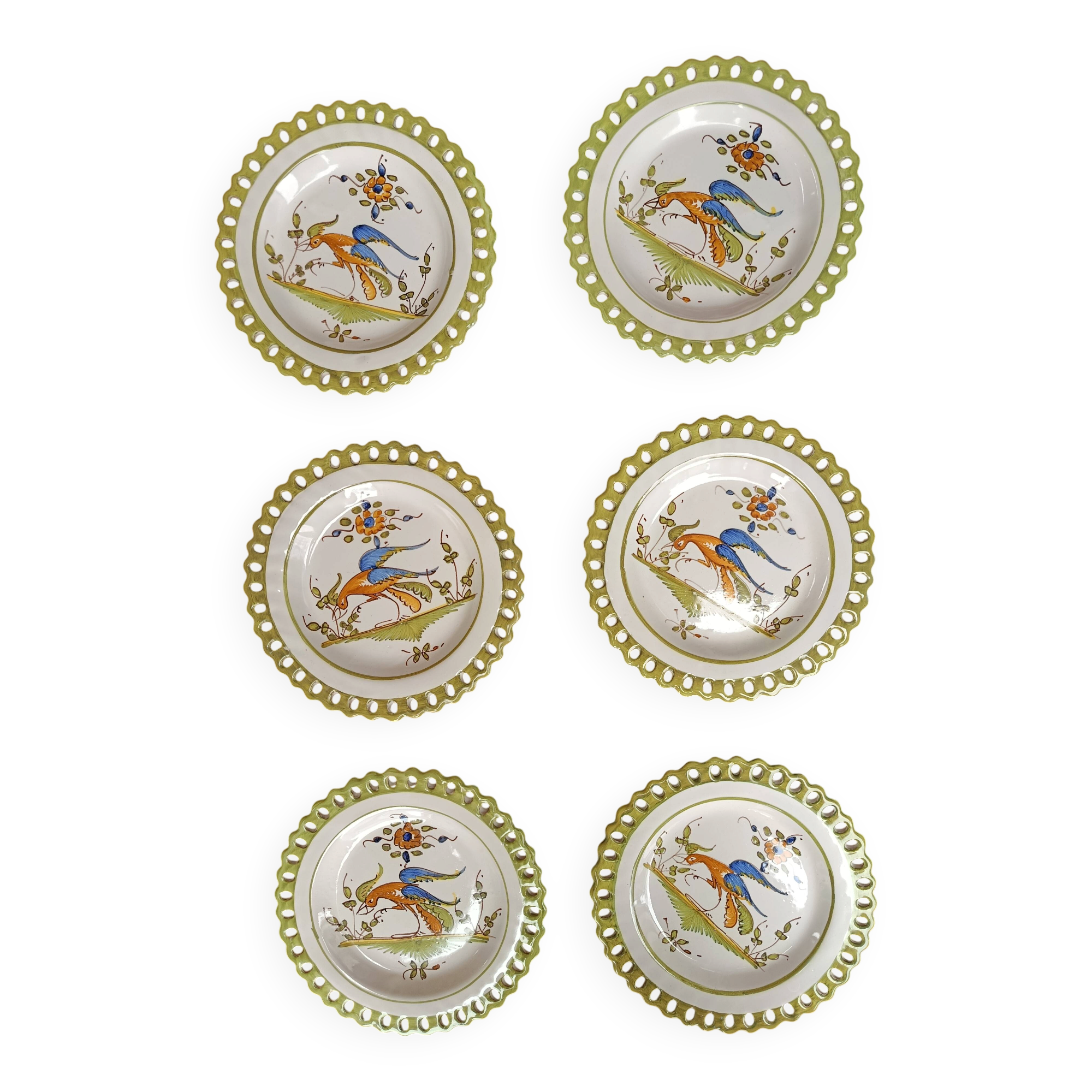 6 dessert plates Martres Tolosane
