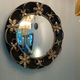 Black witch mirror of the 60s - 43cm
