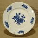 Set of 6 plates porcelain Bavaria décor pink cobalt blue flowers