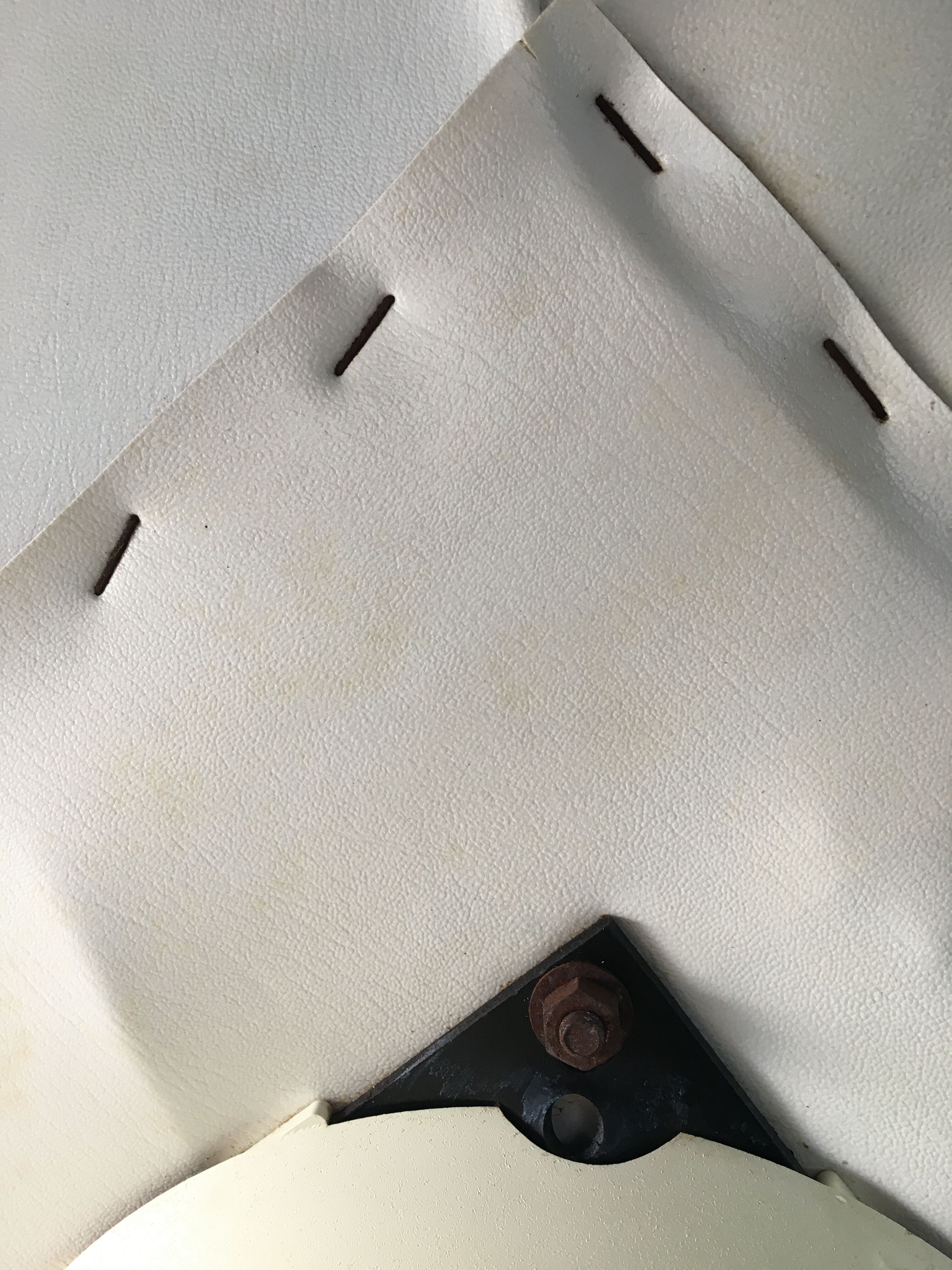 Orange tulip foot armchair