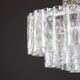Superb glass tube chandelier from Murano by Doria, Germany, 1960s.