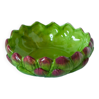 Hollow dish in slip "Artichoke" model, vintage