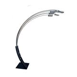 Vintage Floor Lamp • Arc • Beltrami & Gencarelli • Ricerca New Design • Chromed Metal • 1970