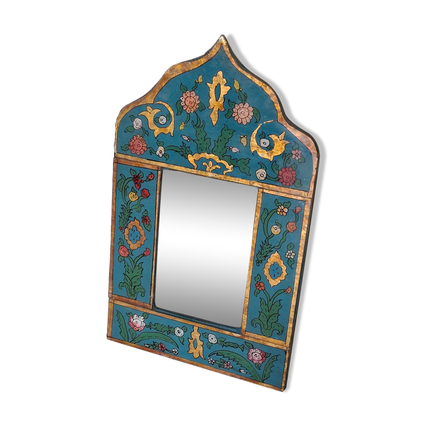 Vintage hand painted Moroccan Mirror, from the 1960s/70s