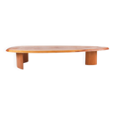 Travail français - table basse bois forme libre