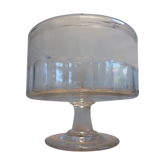 Old fruit cup in blown glass