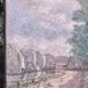 Mid 20th Century Landscape Oil Painting of Crater Lake