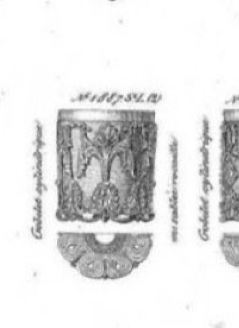 Vase Saint Louis Creusot M.Sablée Rocaille