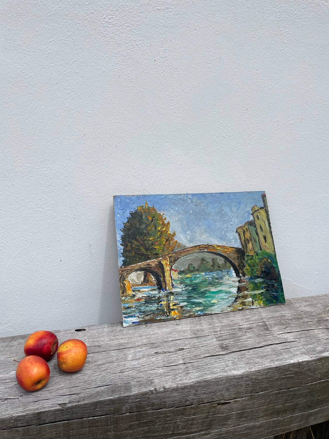 Oil knife painting landscape