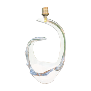 Pied de lampe cristal signé Schneider