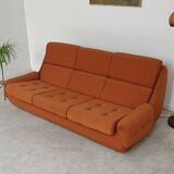 Complete orange salon JITONA in Atlantis Space Age style from the 1970s.