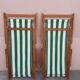 Pair of Chilean vintage sunbeds