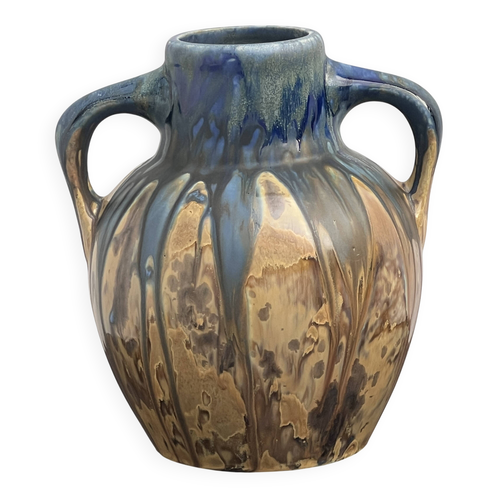 Vase by Gilbert Metenier art-deco ceramic stoneware