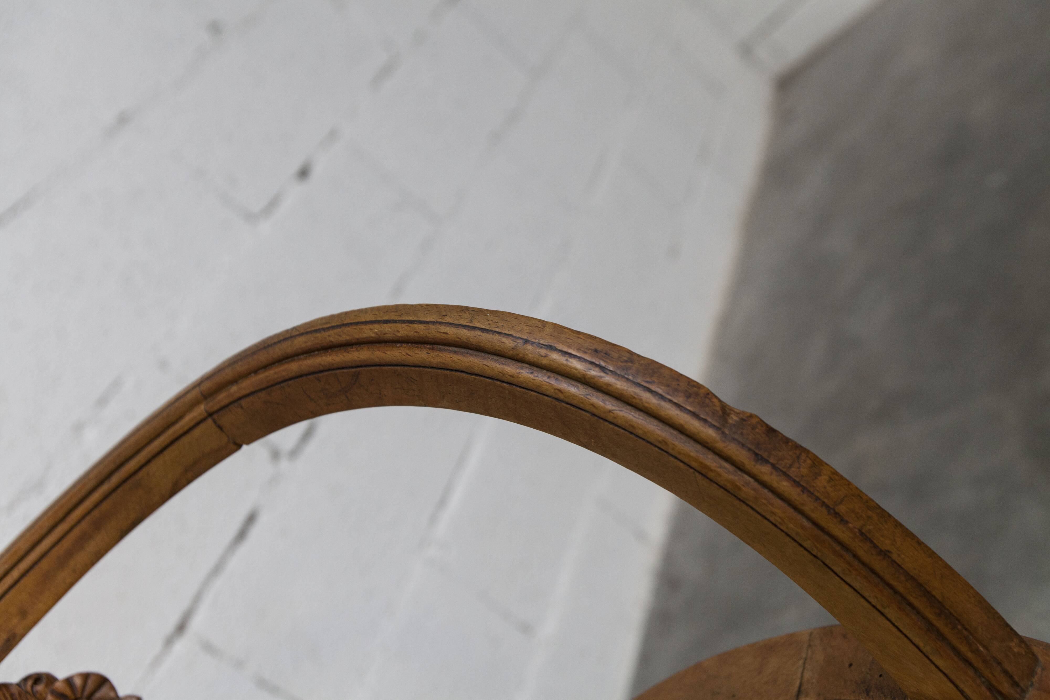 Vintage Louis XVI style chair – Cane seat, lyre-shaped back