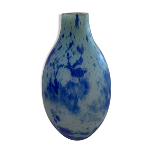 vase bleu vintage