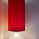 Lampe à poser Eldorado - opaline blanche et tissu vintage