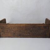 carved wooden shelf
