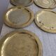 Set of 7 Vintage Brass Wall Plates