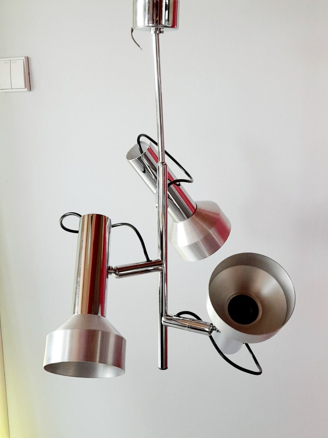 Chandelier space age 3 spots