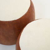 Rare set of sofas croissant 1970