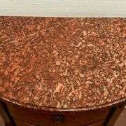 Louis XV style half-moon chest of drawers in XX century marquetry