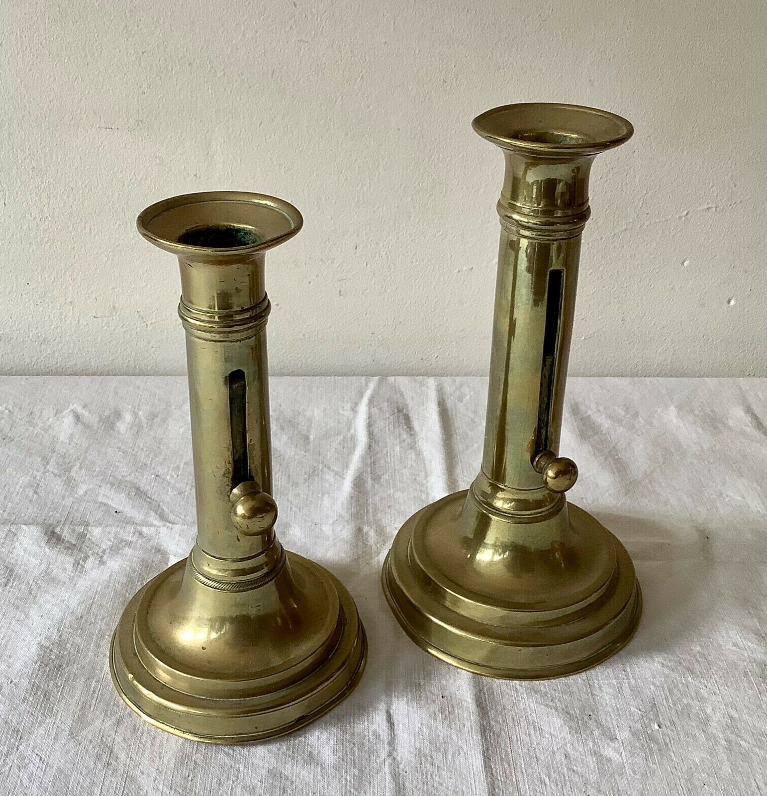 Lot of 4 old candlesticks