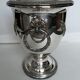 Silver metal ice bucket