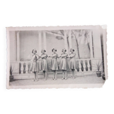 Black and white photography, dance group, girls, 1940s