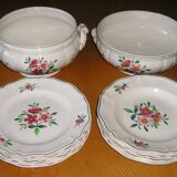 Table service 6 people Sarreguemines model "amazonas" 14 pieces