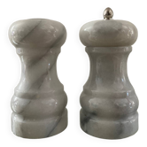 Set moulin à poivre et salière en marbre blanc
