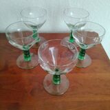 Set of 5 glasses
