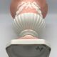 Medici VASE in enamelled earthenware with floral frieze decoration, signed and numbered